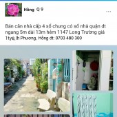 Bán nhà P Long Trường q9, tp HCM